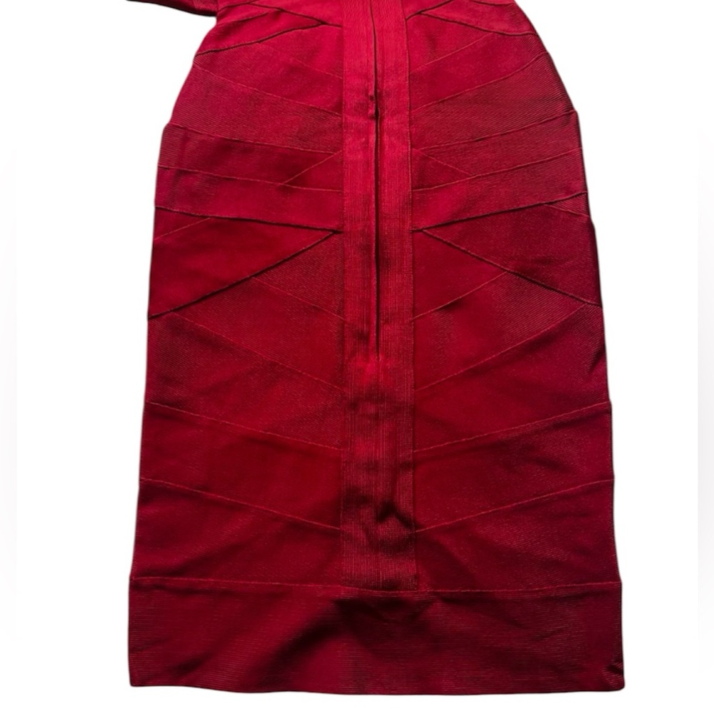 BNWT Herve Leger Authentic Y2K Women’s Cranberry Red Bandage Dress- Size XS - Picture 6 of 16